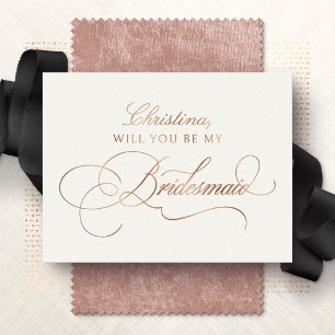 Will You Be My Bridesmaid Foil Card