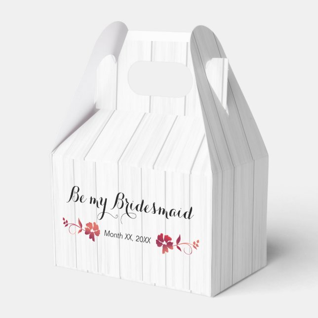 Will You Be My Bridesmaid Gift Ideas - Favor Box (Front Side)
