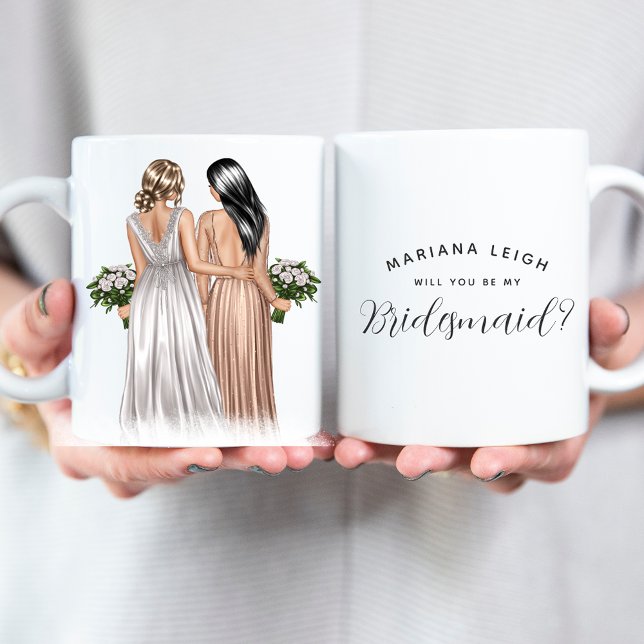 Will you be my Bridesmaid? Girls In Gowns Coffee Mug (Creator Uploaded)