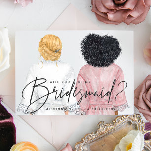 Will You Be My Bridesmaid? Girls in Robes card