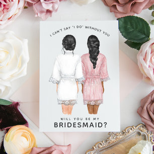Will You Be My Bridesmaid? Girls in Robes card