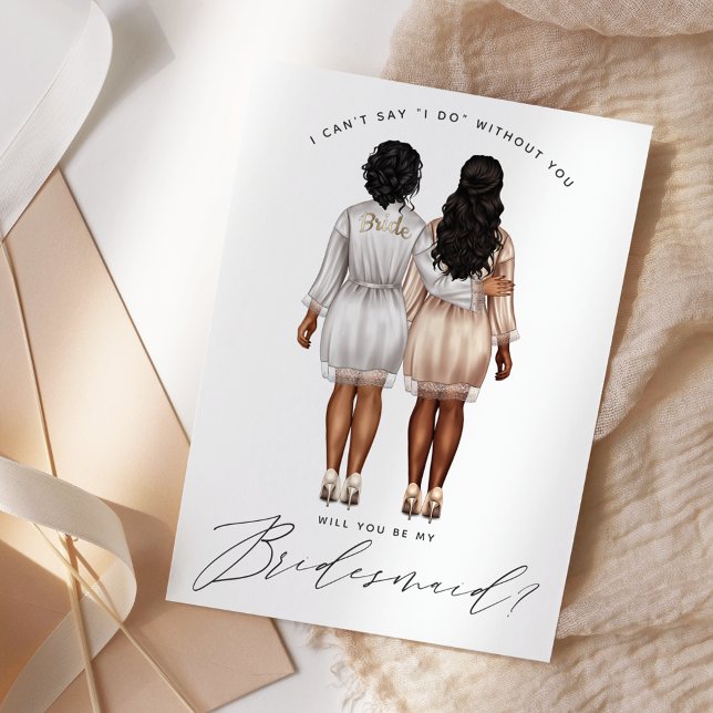 Will You Be My Bridesmaid? Girls in Robes V3 Invit Invitation (Creator Uploaded)