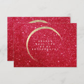 Will You Be My Bridesmaid Gold Glitter Red Wine Invitation (Front/Back)