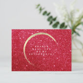 Will You Be My Bridesmaid Gold Glitter Red Wine Invitation (Standing Front)