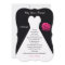 Will You Be My Bridesmaid Gown on Black with Roses