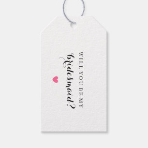 Will You Be My Bridesmaid - Heart Fab Gift Tag
