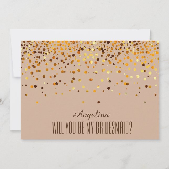 Will you be my bridesmaid? invitation (Front)