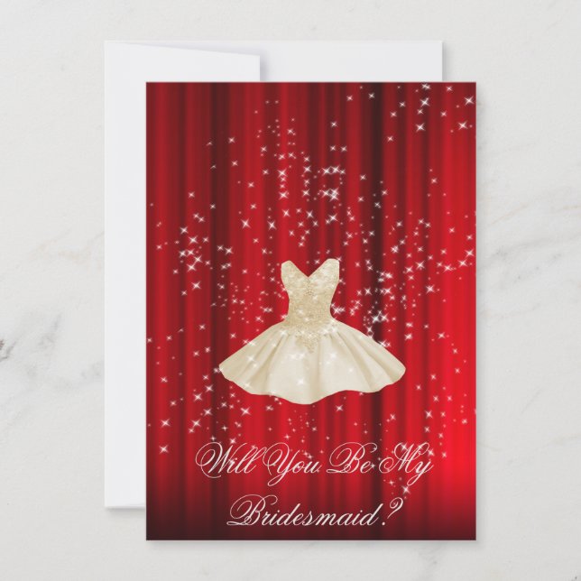 Will You Be My Bridesmaid Invitation (Front)