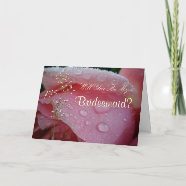 Will You Be My, Bridesmaid? Invitation (Front)