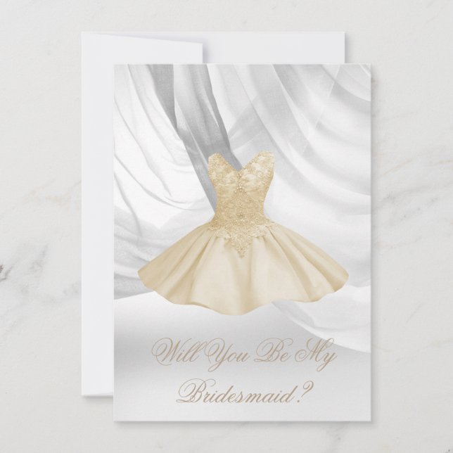 Will You Be My Bridesmaid Invitation (Front)
