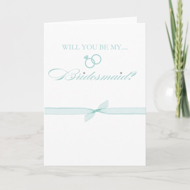 Will You Be My Bridesmaid Invitation (Front)