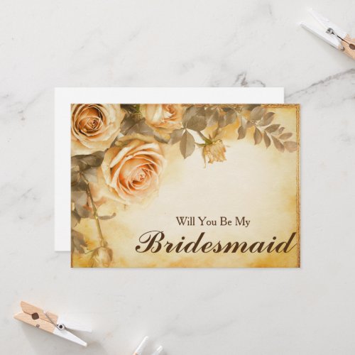  Will you be my Bridesmaid Invitation