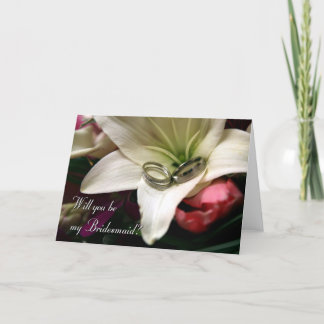Will you be my bridesmaid? invitation