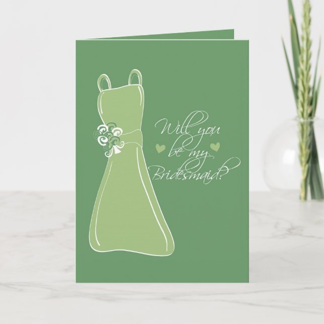 "Will you be my Bridesmaid?" Invitation (Front)