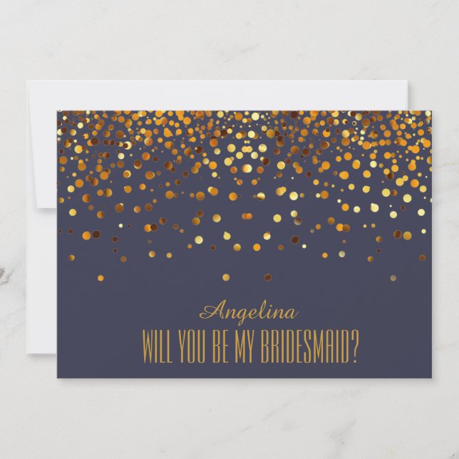 Will you be my bridesmaid? invitation (Front)