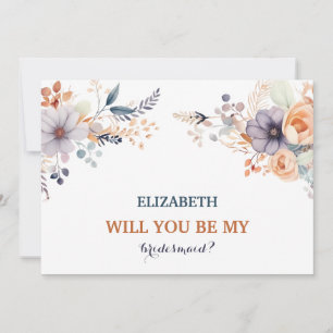 Will you be my bridesmaid? invitation