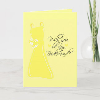 "Will you be my Bridesmaid?" Invitation