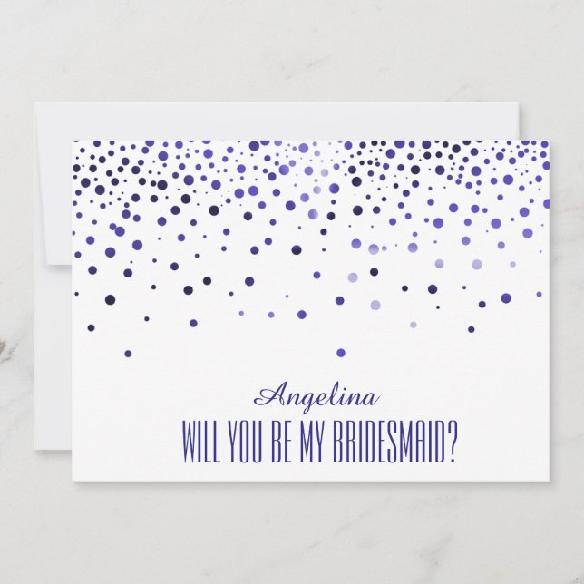 Will you be my bridesmaid? invitation (Front)