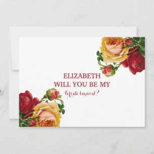 Will you be my bridesmaid? invitation