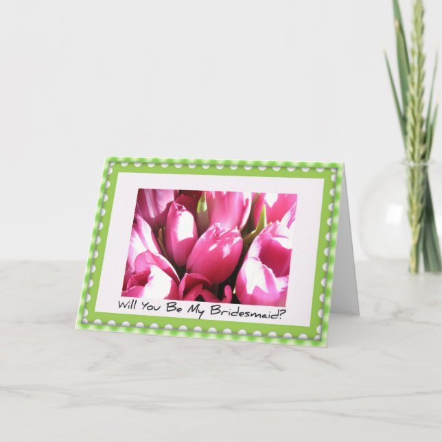 Will You Be My Bridesmaid Invitation Card (Front)