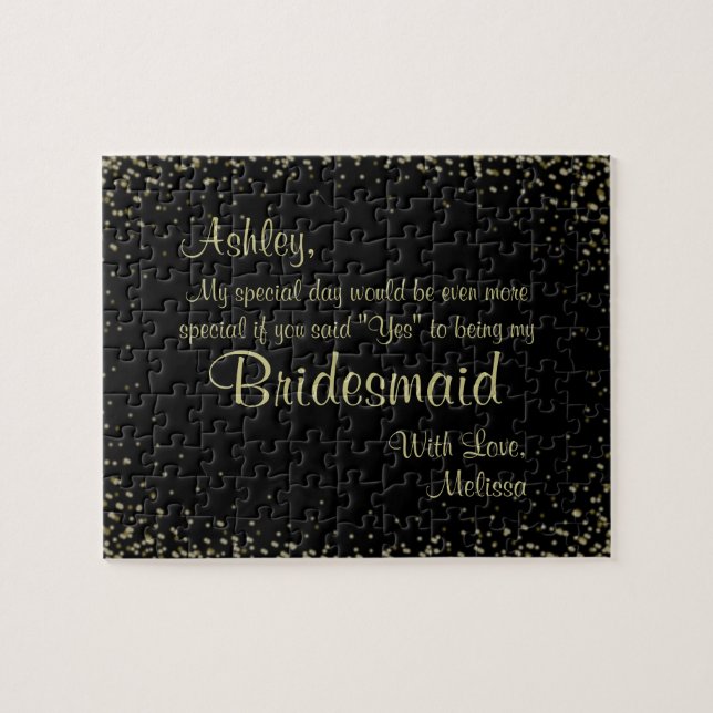 Will You Be My Bridesmaid? Jigsaw Puzzle (Horizontal)