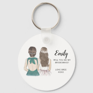 Will you be my bridesmaid keyring