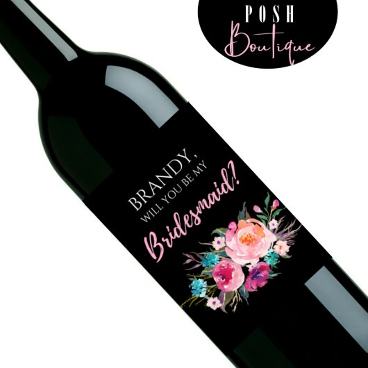 Will You Be My Bridesmaid Label (Front)