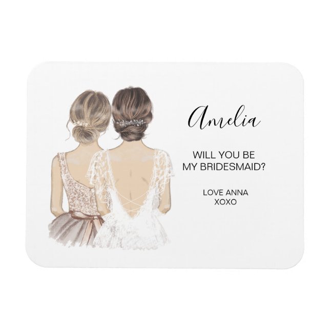 Will you be my bridesmaid magnet (Horizontal)