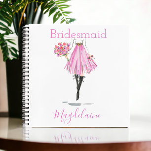 Will you be my Bridesmaid Maid of Honor Proposal Notebook