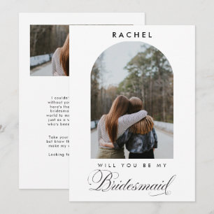 Will you be my Bridesmaid Minimalist Photo Script
