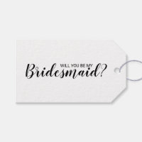 Will You Be My Bridesmaid? Modern Script