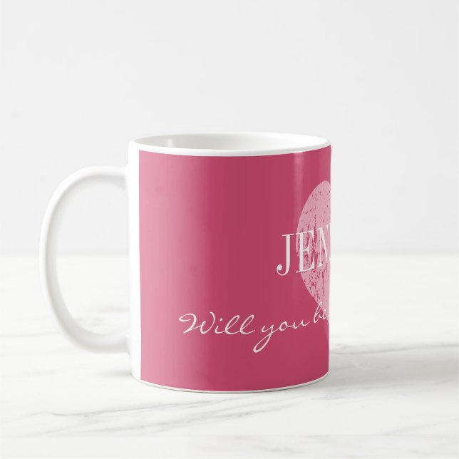 Will you be my bridesmaid mug (Left)