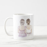 Will you be my bridesmaid mug<br><div class="desc">Simple and classic "Will you my bridesmaid?" mug featuring a bride & bridesmaid. Customize the name and role to your preference.</div>
