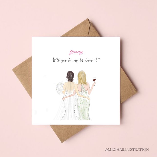 Will you be my bridesmaid note card (Creator Uploaded)