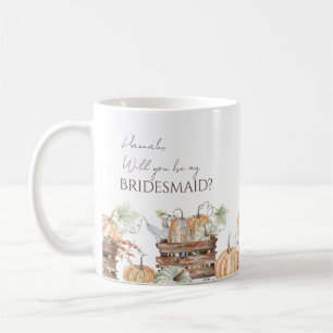 Will You Be My Bridesmaid Personalized Fall Mug