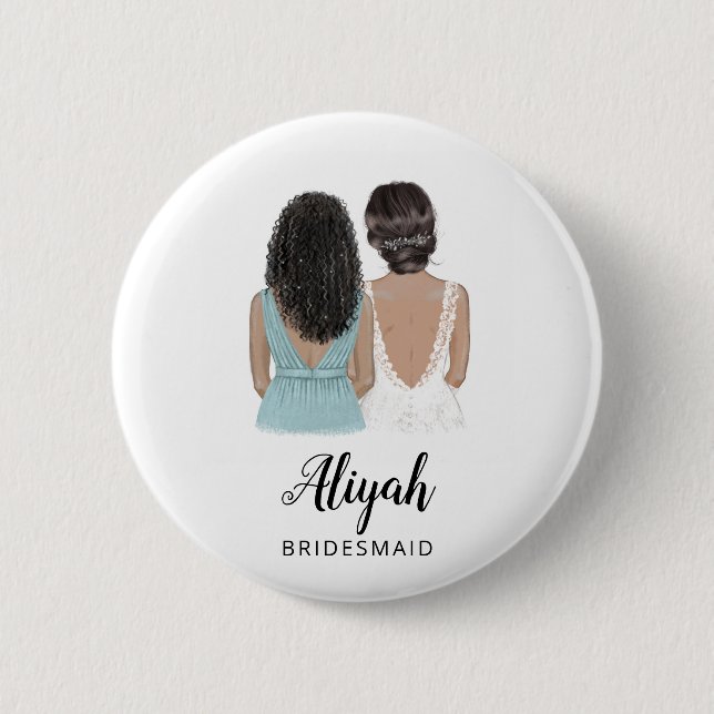 Will You Be My Bridesmaid Proposal Badge Button (Front)