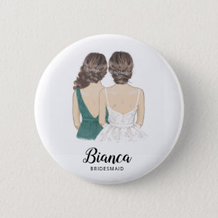 Will You Be My Bridesmaid Proposal Badge Button