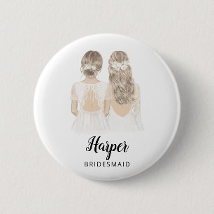 Will You Be My Bridesmaid Proposal Badge Button