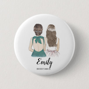 Will You Be My Bridesmaid Proposal Badge Button