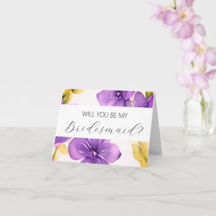Will you be my Bridesmaid proposal card