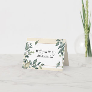 Will you be my Bridesmaid proposal card