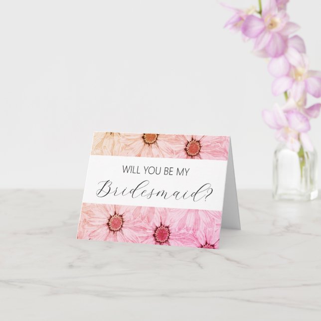 Will you be my Bridesmaid proposal card (Orchid)