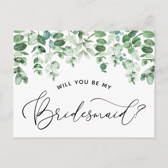 Will You be My Bridesmaid Proposal Card (Front)