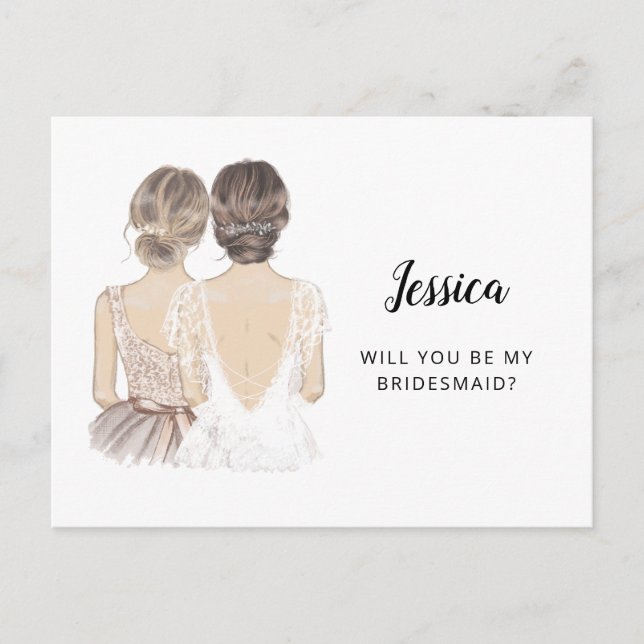 Will You Be My Bridesmaid Proposal Card (Front)