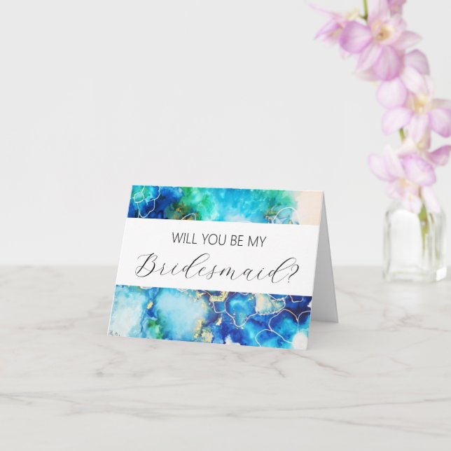 Will you be my Bridesmaid proposal card (Orchid)