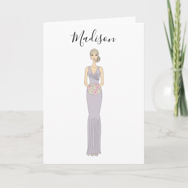 Will You Be My Bridesmaid Proposal Card (Front)