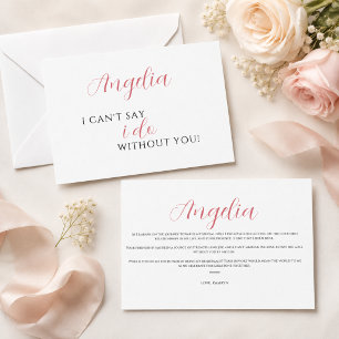 Will You Be My Bridesmaid Proposal Card