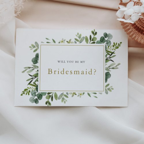 Will you be my bridesmaid proposal card