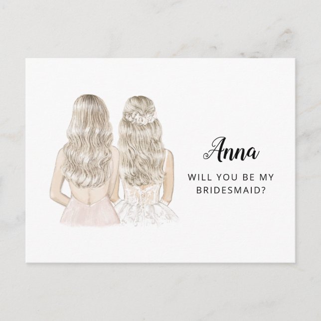 Will You Be My Bridesmaid Proposal Card (Front)