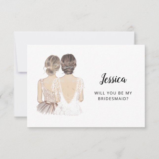 Will You Be My Bridesmaid Proposal Card (Front)